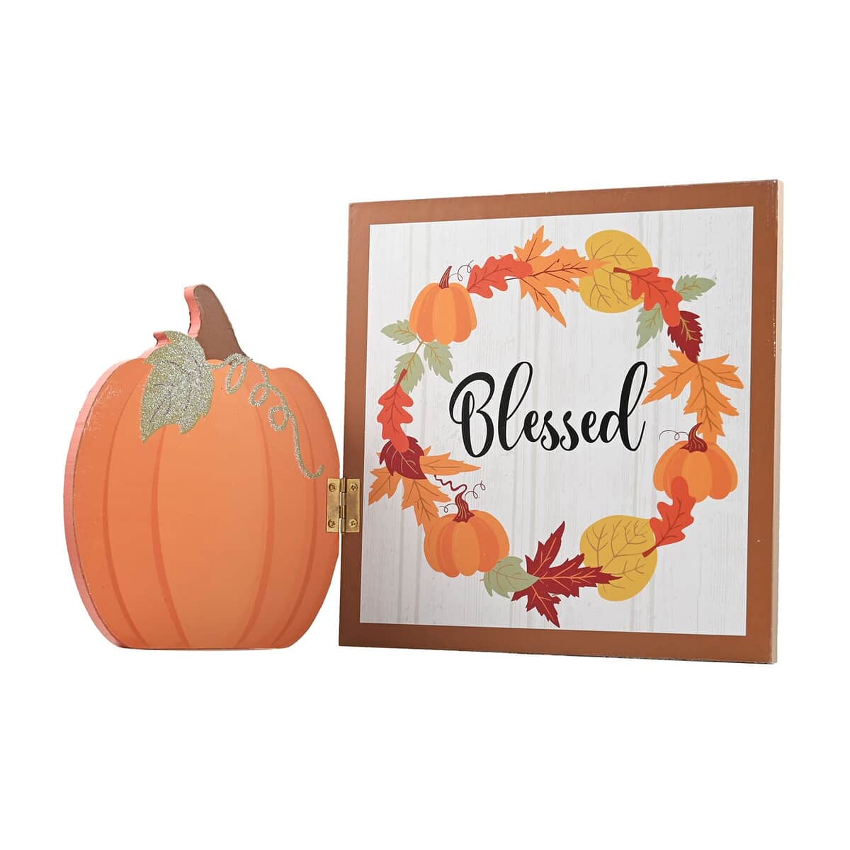 Harvest "Blessed" Table Decor 13 X 0.4 X 7.9 Inches image number 0