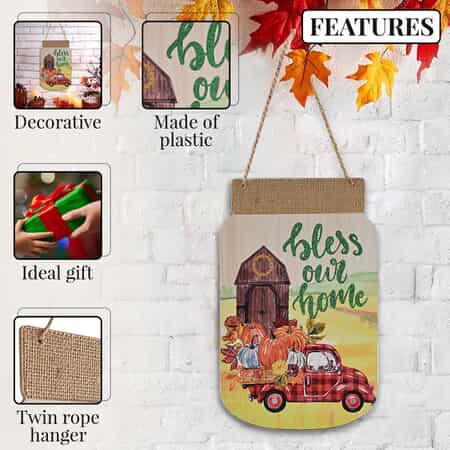 Bless Our Home Wall Plaque (Fall Decor) image number 2
