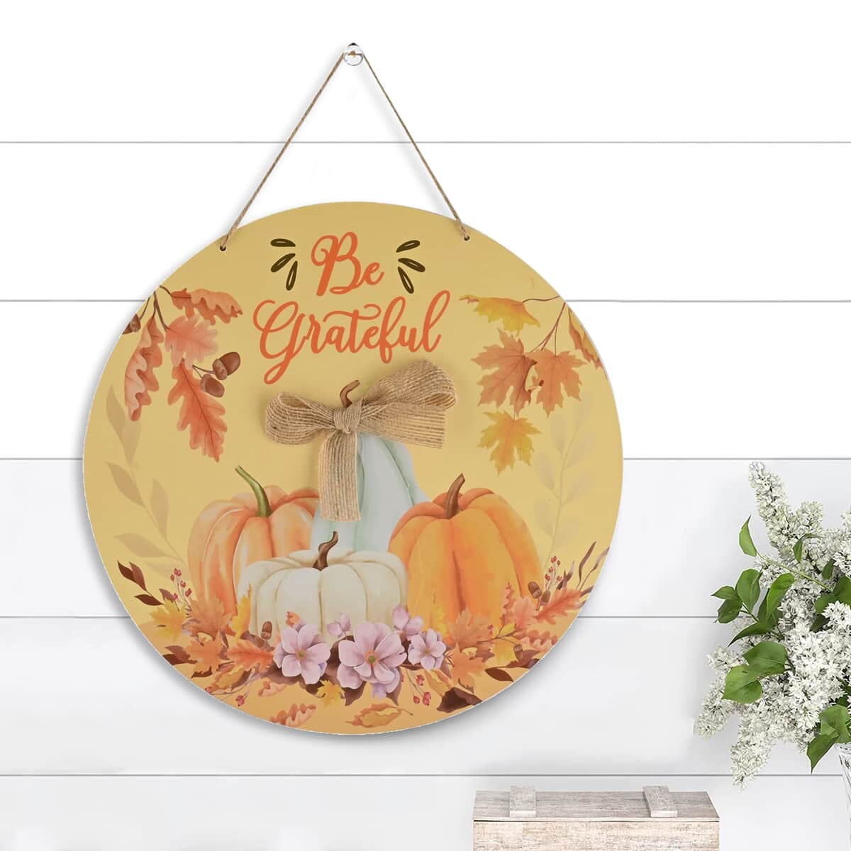 Be Grateful Wall Plaque (Fall Decor) image number 1