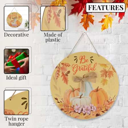 Be Grateful Wall Plaque (Fall Decor) image number 2
