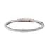 Natural Tanzanian Natronite Bangle Bracelet in Stainless Steel (8.00 In) 5.50 ctw image number 4