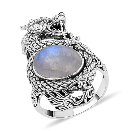 5 / Moon Glow Stone / 925 Silver - Product card gallery slide 4 (10176884900153)