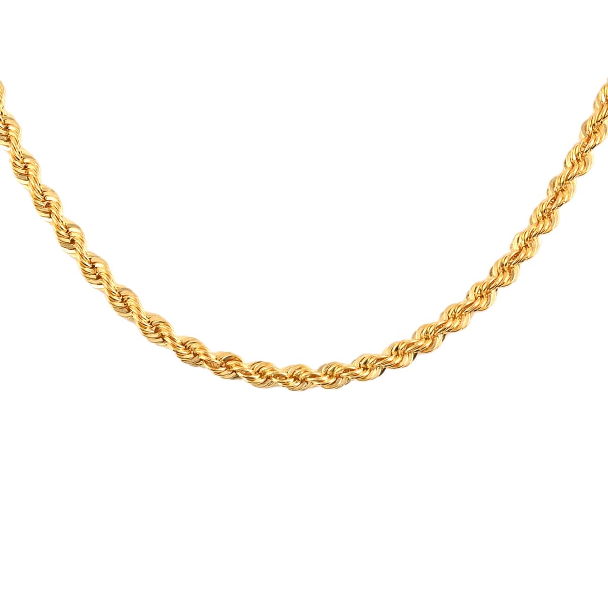 22K Yellow Gold Rope Necklace 20 Inches 4.3 Grams image number 0