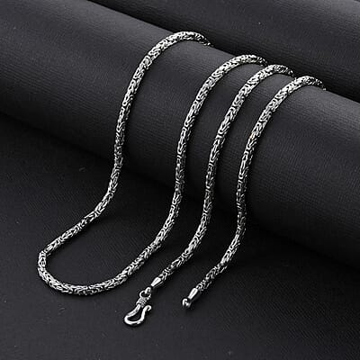 Bali Legacy Sterling Silver Borobudur Necklace 36 Inches 41.1 Grams
