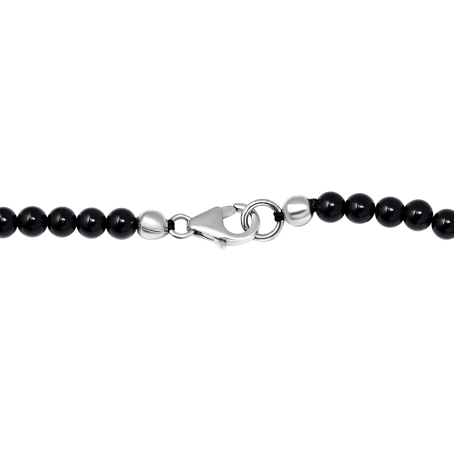 Marvelous Meteorites and Thai Black Spinel 111.90 ctw Necklace in Sterling Silver 20 Inches 