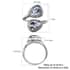 American Natural White Buffalo Bypass Ring in Sterling Silver (Size 7.0) 4.15 ctw image number 5
