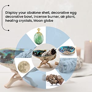 Handcrafted Natural Color Wooden Tripod Cobra Stand