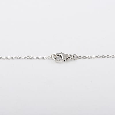 Platinum Over Sterling Silver Chain 18 Inches 4 Grams