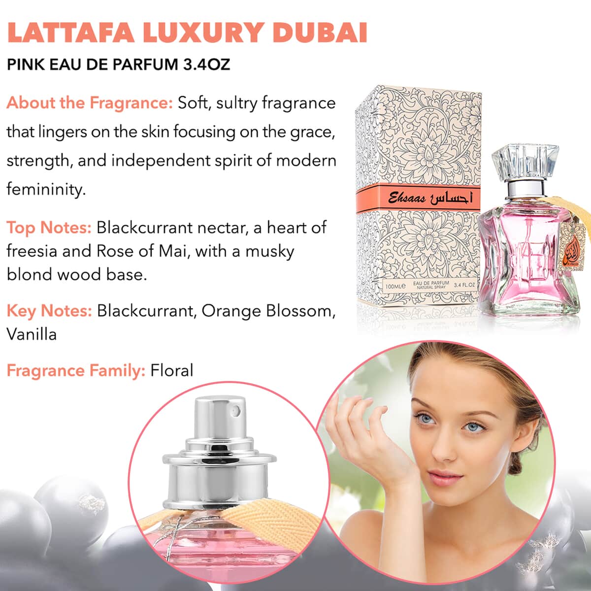 Lattafa Serenity Eau De Parfum Refreshing, Relaxing, Long Lasting Fragrance for Women (Made in Dubai) image number 1