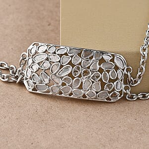 GP Polki Collection Polki Diamond Bracelet in Sterling Silver (7.25 In) 2.50 ctw