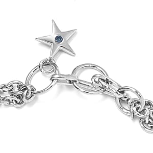 GP Polki Collection Polki Diamond Bracelet in Sterling Silver (7.25 In) 2.50 ctw