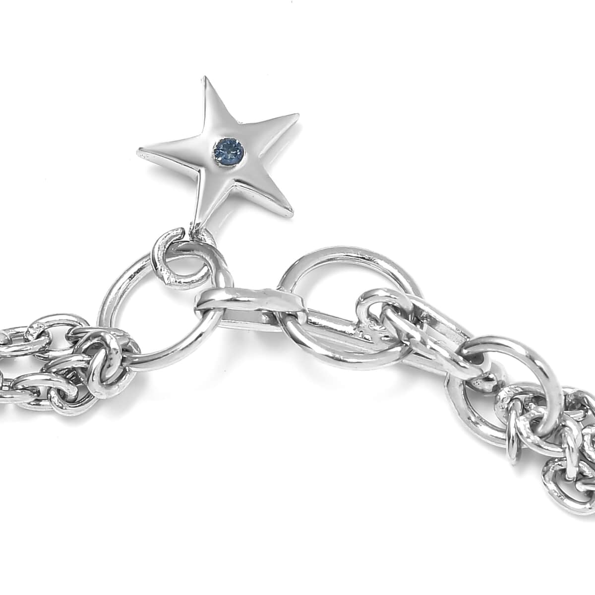 GP Polki Collection Polki Diamond Bracelet in Sterling Silver (7.25 In) 2.50 ctw image number 3
