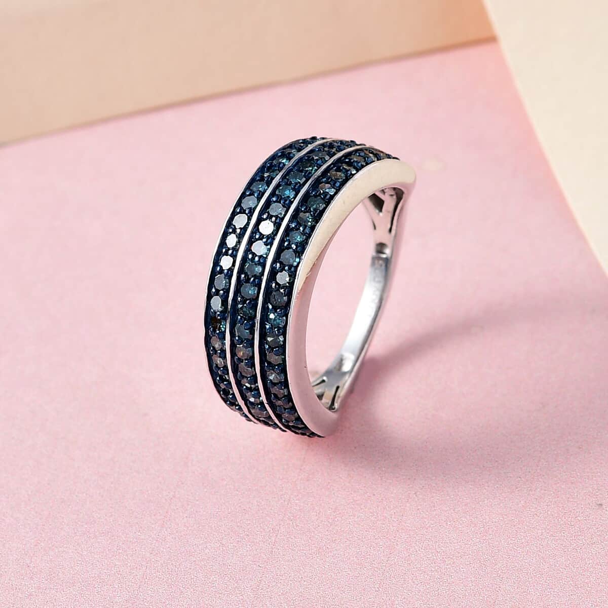 BLue Diamond Ring Size 6 (Size 6) image number 1