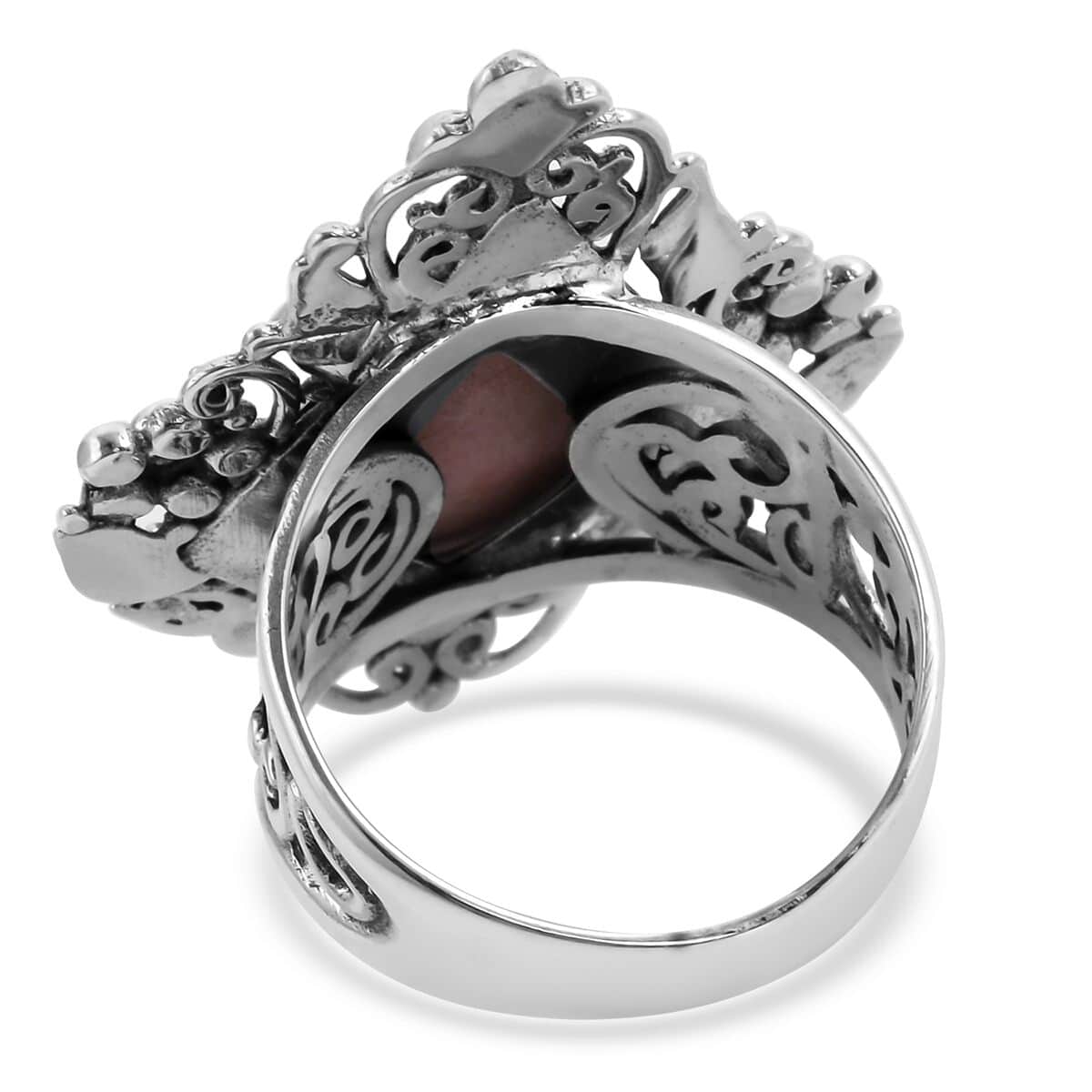 BALI LEGACY Norwegian Thulite Ring in Sterling Silver (Size 10.0) 10 Grams 10.00 ctw image number 4