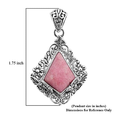 Bali Legacy Norwegian Thulite Pendant in Sterling Silver 7 Grams 10.00 ctw