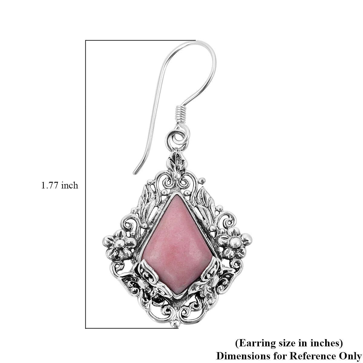 Bali Legacy Norwegian Thulite Earrings in Sterling Silver 9 Grams 12.40 ctw image number 4