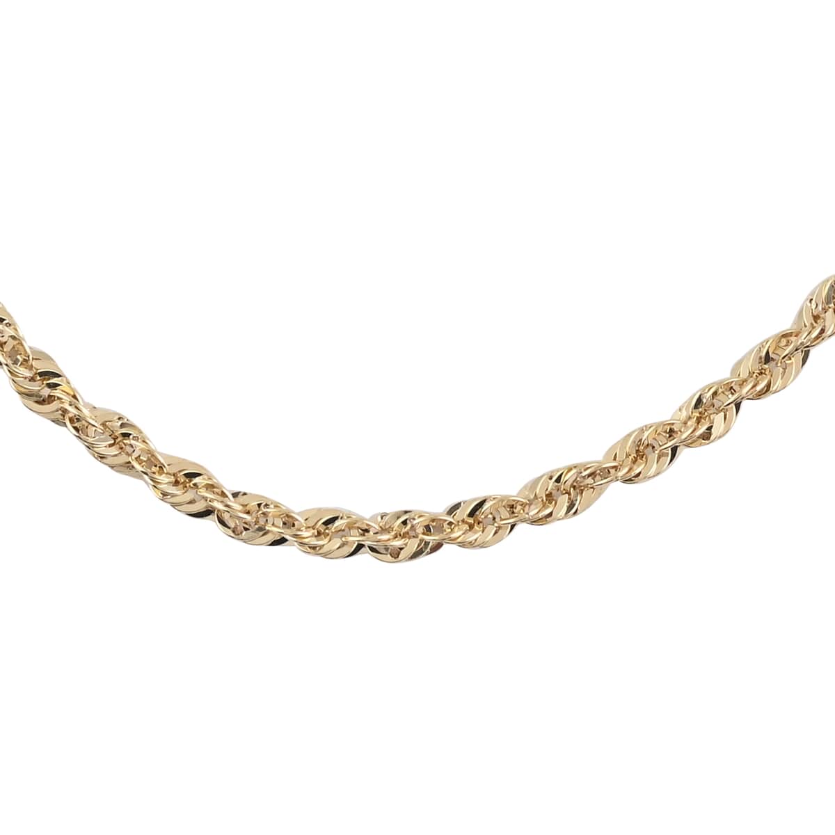 NEW YORK CLOSEOUT DEAL Italian 10K Yellow Gold 3mm Rope Chain Necklace 18 Inches 3.40 Grams image number 0