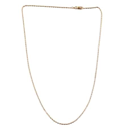 NEW YORK CLOSEOUT DEAL Italian 14K Yellow Gold 1.4mm Valentino Chain Necklace 20 Inches 1.90 Grams image number 2