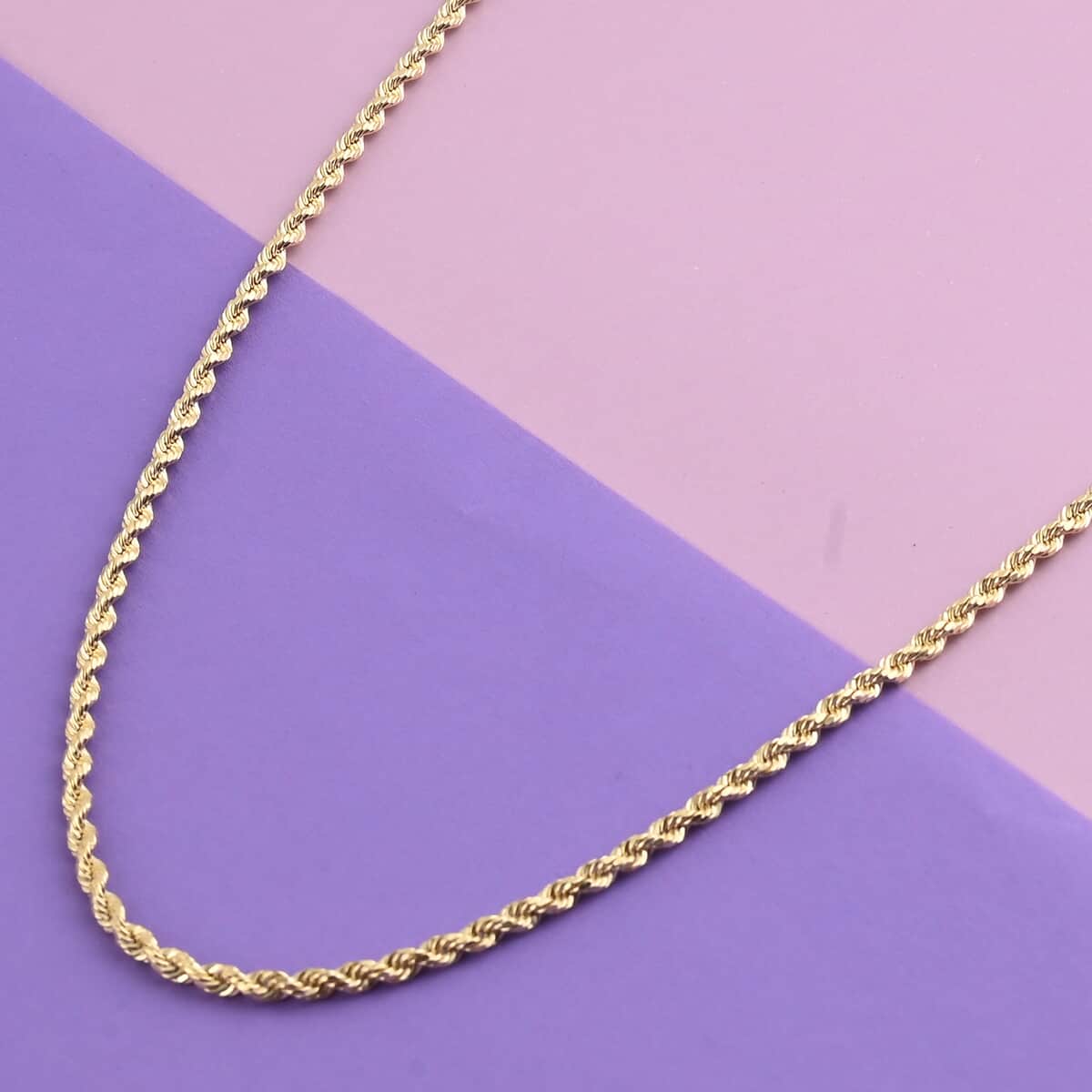 14K Yellow Gold 4.50mm Diamond Cut Rope Chain Necklace (18 Inches) (9.0 g) image number 1