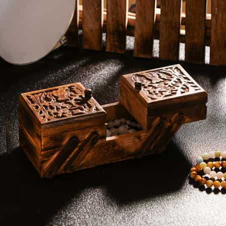 3 in 1 Box with Elephant Carving image number 1
