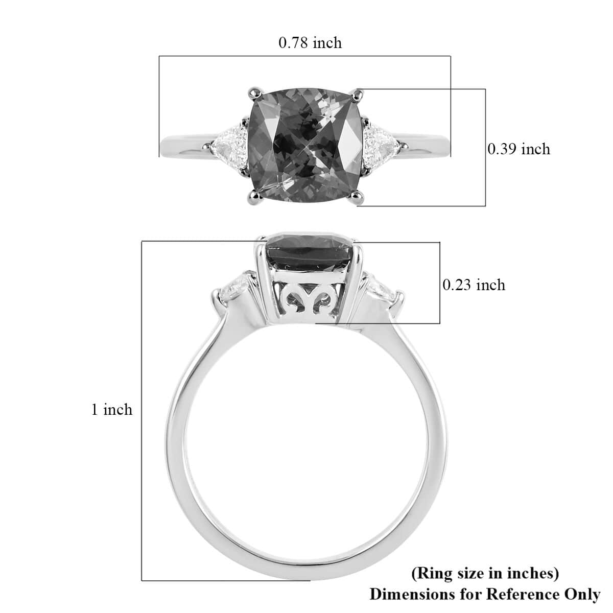 RHAPSODY 950 Platinum AAAA Tanzanite and E-F VS Diamond Ring (Size 8.0) 5 Grams 2.75 ctw image number 6