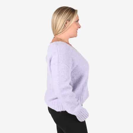 Tamsy Lilac Cardigan with Crystal Buttons - L image number 2