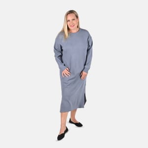 Tamsy Light Blue Knit Tunic Sweater - M