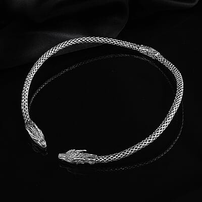 Bali Legacy Sterling Silver Dragon Necklace 18 Inches 59.60 Grams