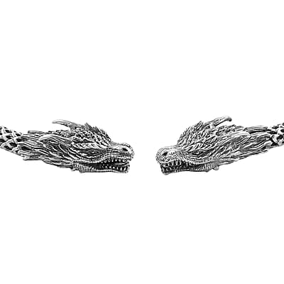 Bali Legacy Sterling Silver Dragon Necklace 18 Inches 59.60 Grams