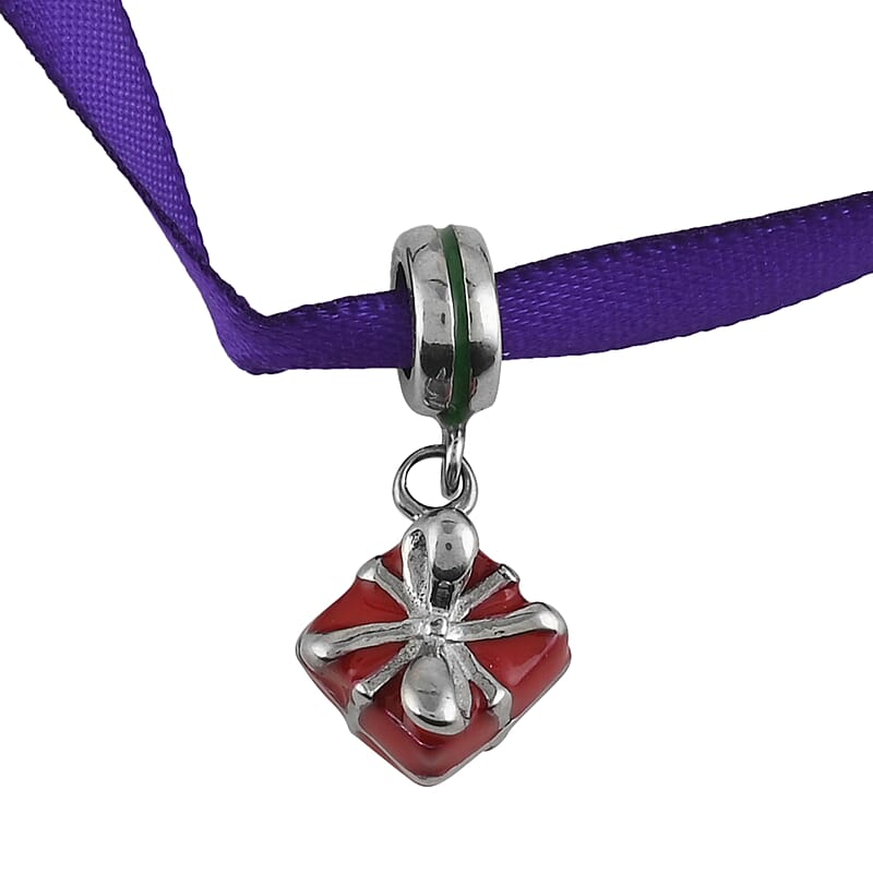 HALLMARK Spiderman Gift Box Charm in Stainless Steel