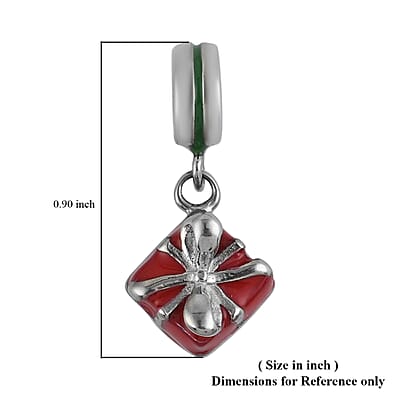 HALLMARK Spiderman Gift Box Charm in Stainless Steel