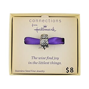 HALLMARK Owl Charm in Stainless Steel