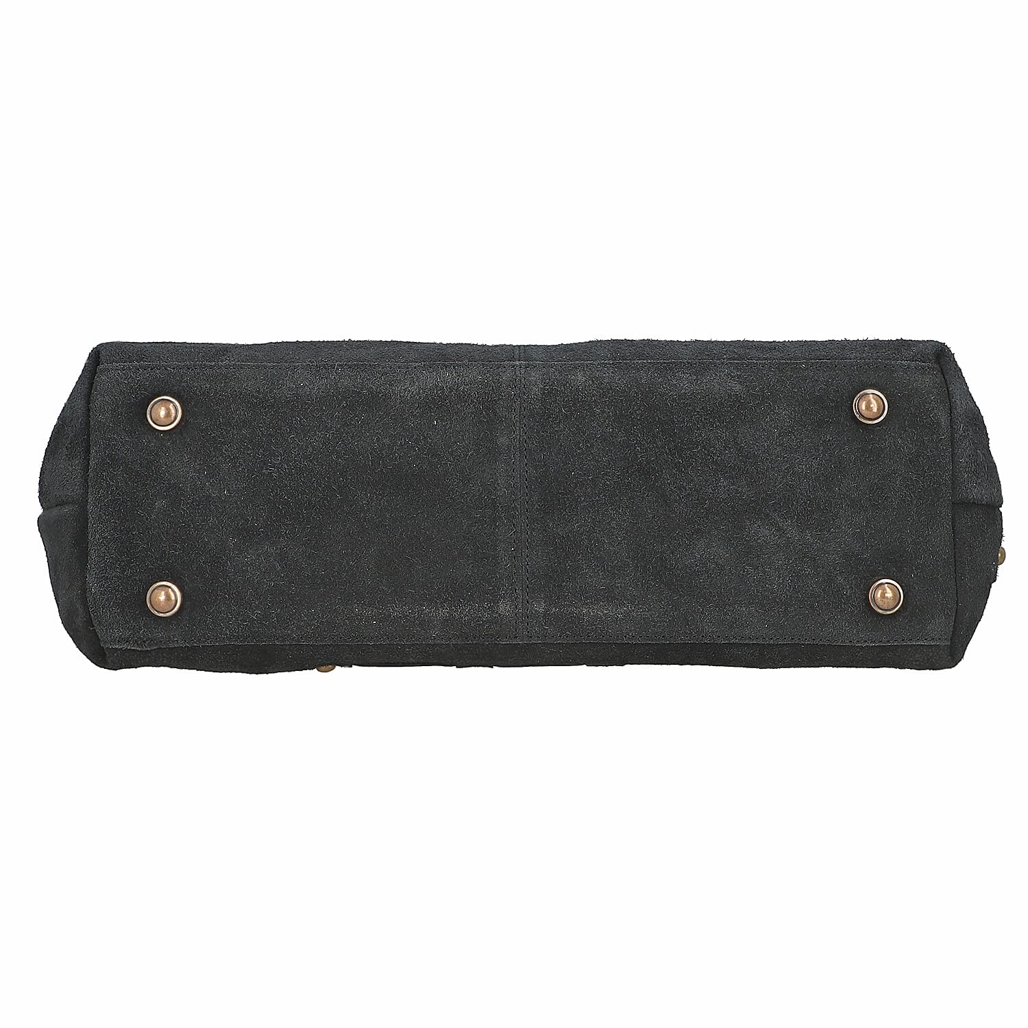 Black Jacquard Print Shoulder Bag with Adjustable Leather Shoulder Strap