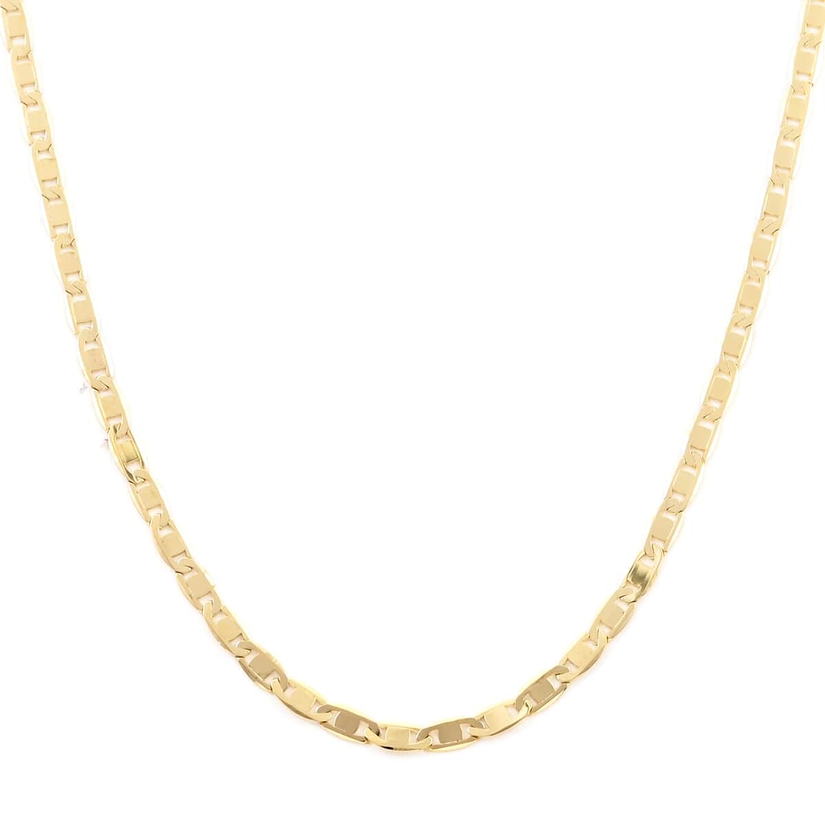 10K Yellow Gold 2.3mm Mariner Chain Necklace 20 Inches 3.3 Grams image number 0
