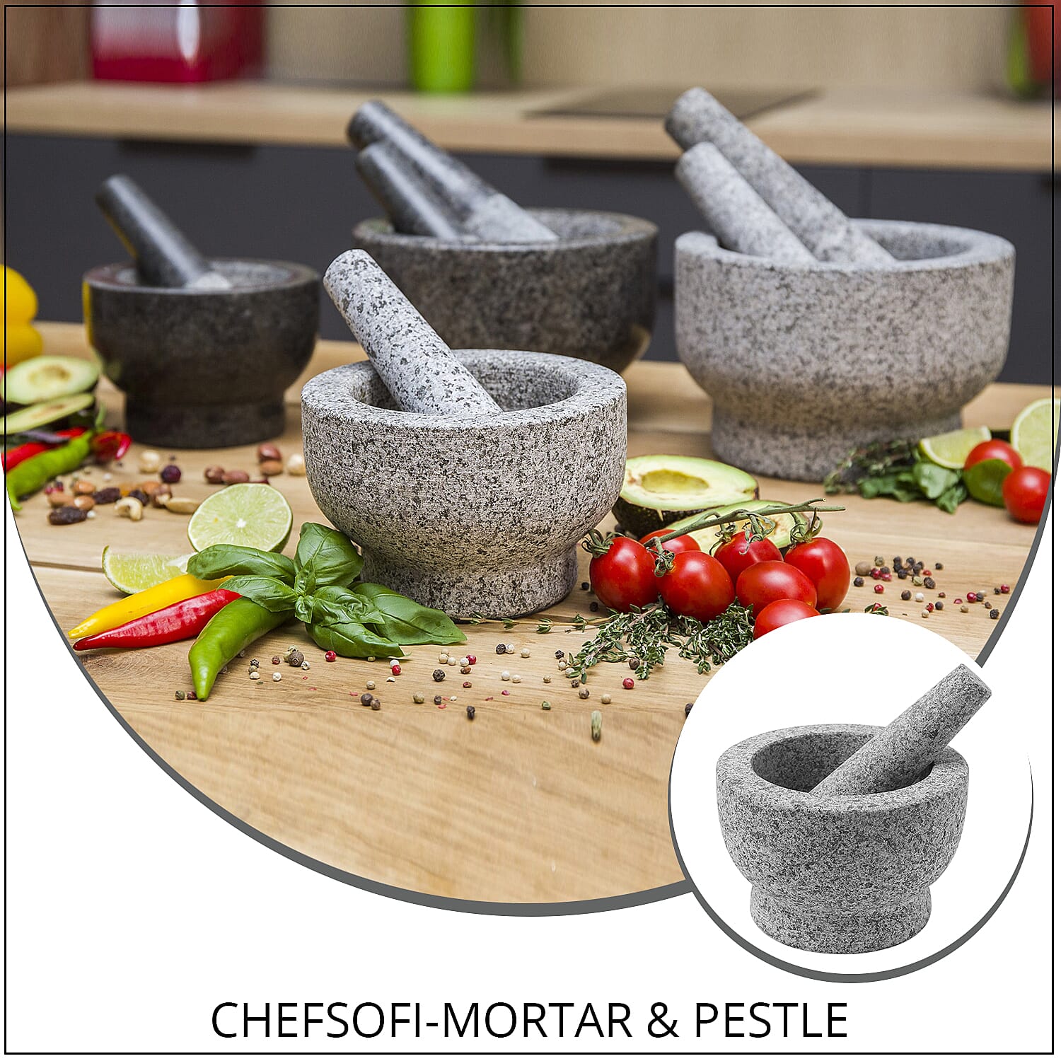 ChefSofi-Mortar and Pestle