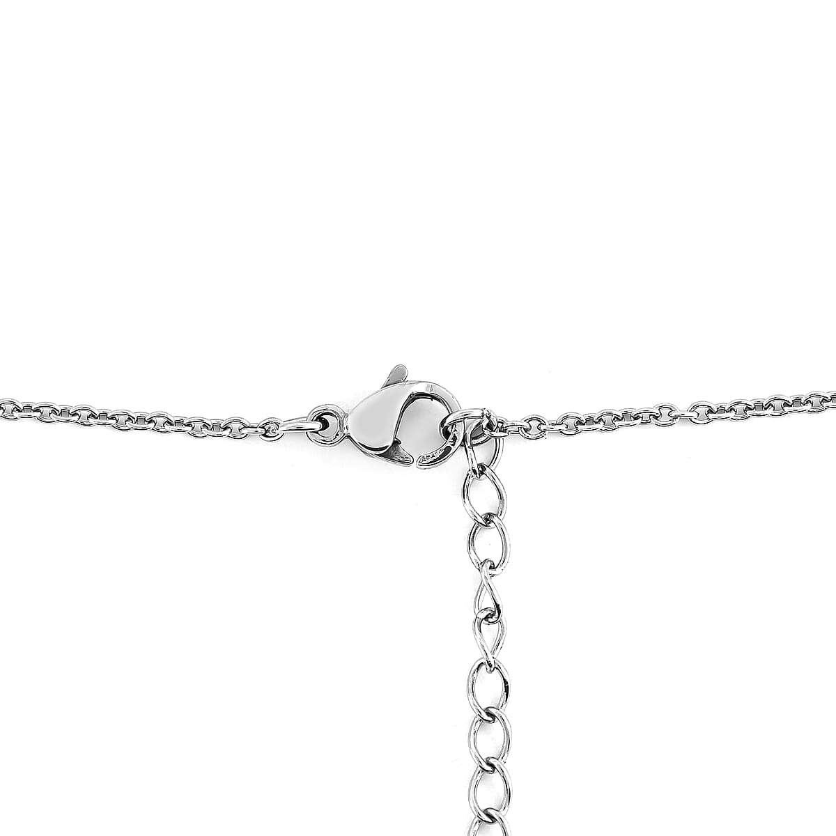 HALLMARK Austrian Crystal Moon Star Necklace 18 Inches in ION Plated Yellow Gold and Stainless Steel image number 3