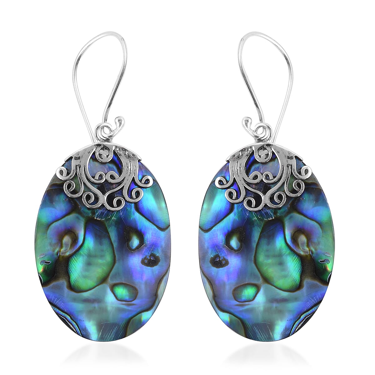 Abalone Shell Earrings in Sterling Silver image number 0