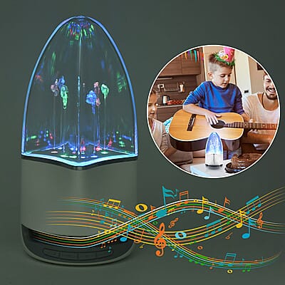 Water Dancing Speaker - White , Best Portable Bluetooth Speaker , Small Wireless Speaker , Indoor Outdoor Speaker