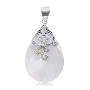 Mother Of Pearl Pendant in Sterling Silver