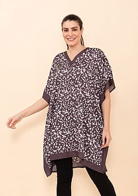 Tamsy Holiday Kaftan Collection – Black Celestial (One Size Fits up to 2X)
