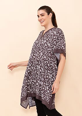 Tamsy Holiday Kaftan Collection – Black Celestial (One Size Fits up to 2X)