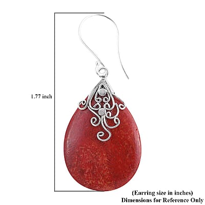 Sponge Coral Earrings in Sterling Silver
