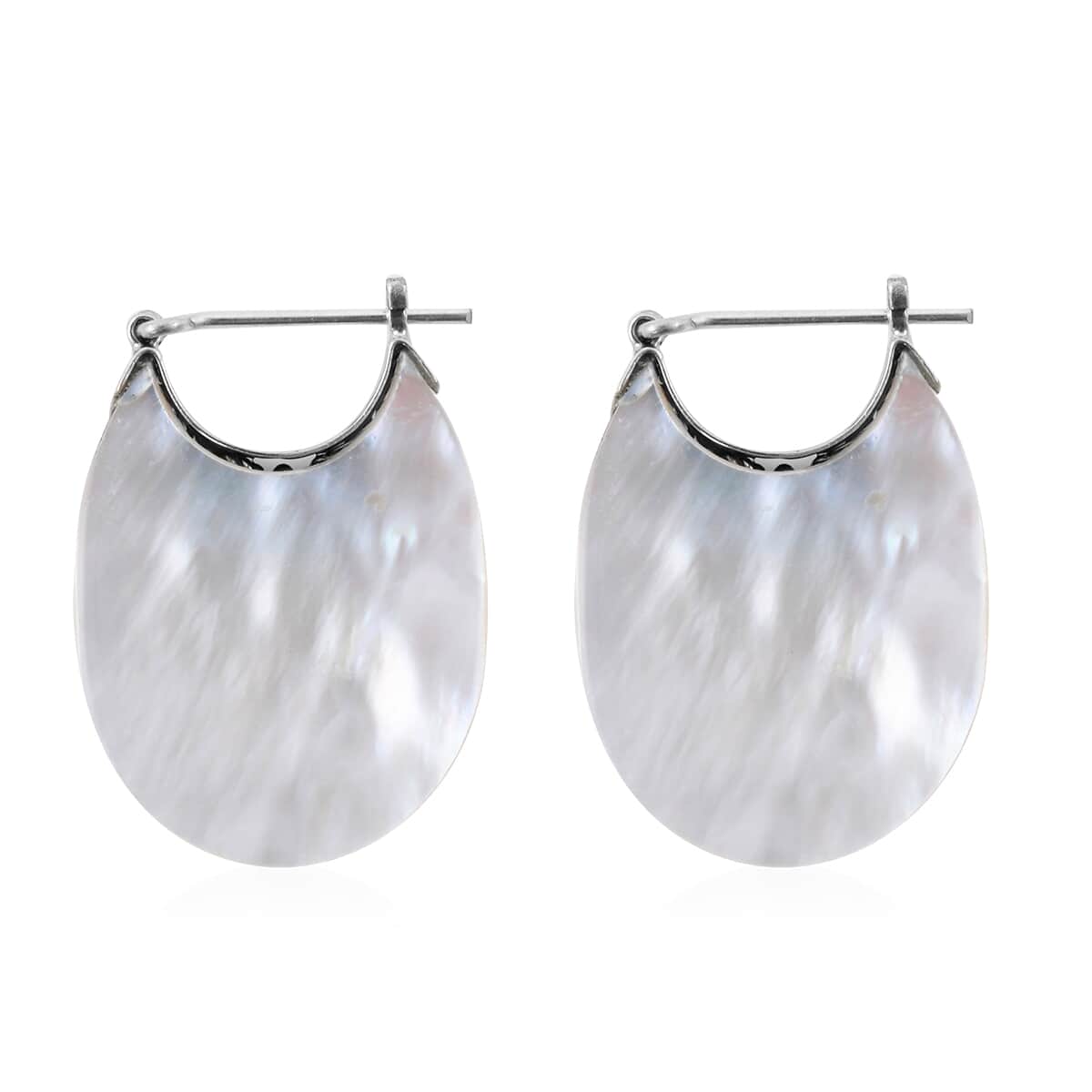 Mother Of Pearl Earrings in Sterling Silver image number 2