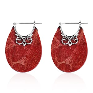 Sponge Coral Earrings in Sterling Silver