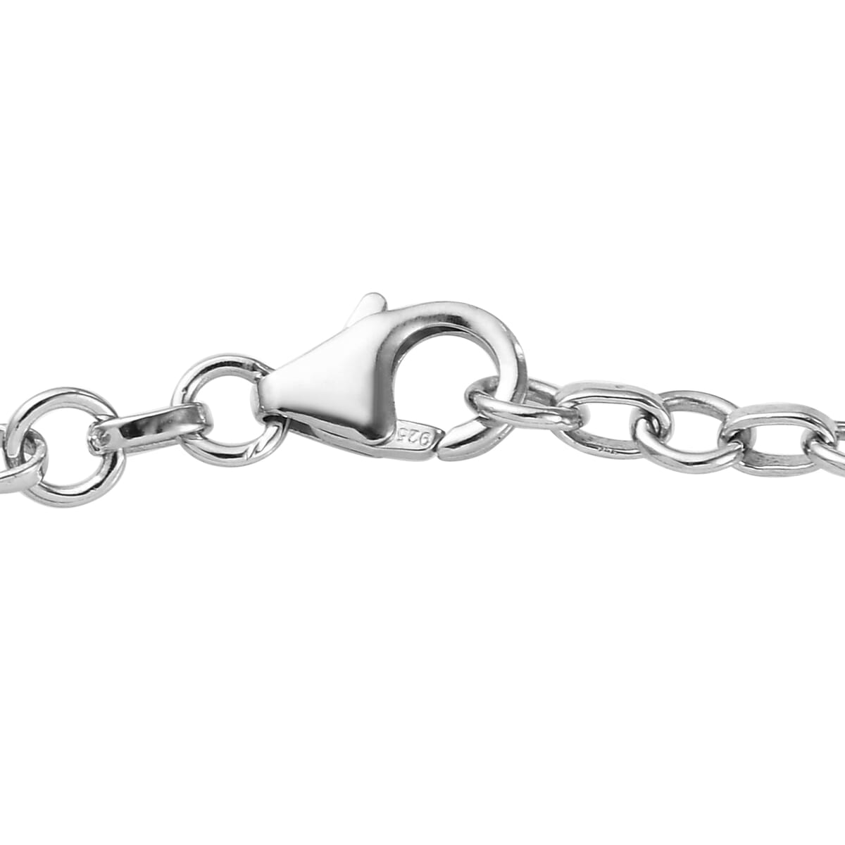 Cambodian Blue Zircon Station Bracelet in Platinum Over Sterling Silver (7.25 In) 7.40 Grams 11.00 ctw image number 3