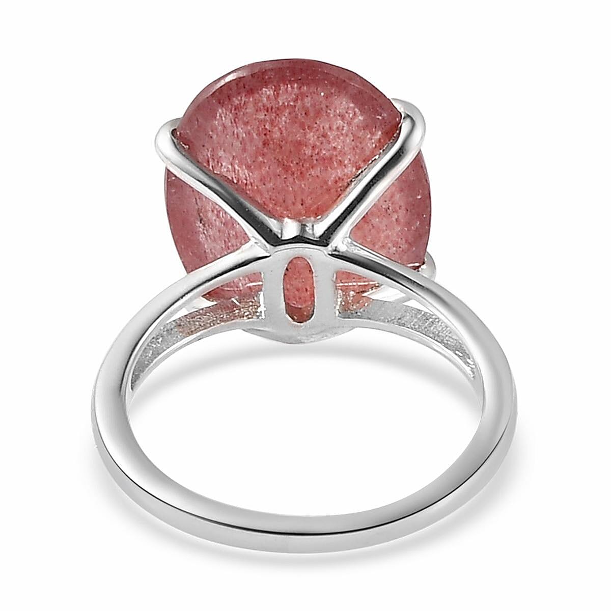 Natural Tanzanian Natronite Solitaire Ring in Platinum Over Sterling Silver (Size 8.0) 10.90 ctw image number 4