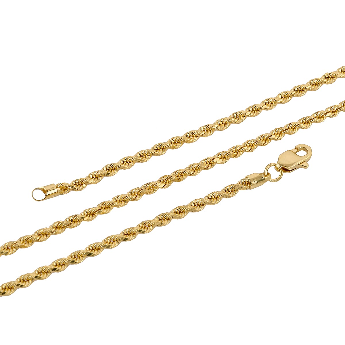 Doorbuster JCK Closeout 22K Yellow Gold 2.35mm Rope Necklace 20 Inches 7.60 Grams image number 3