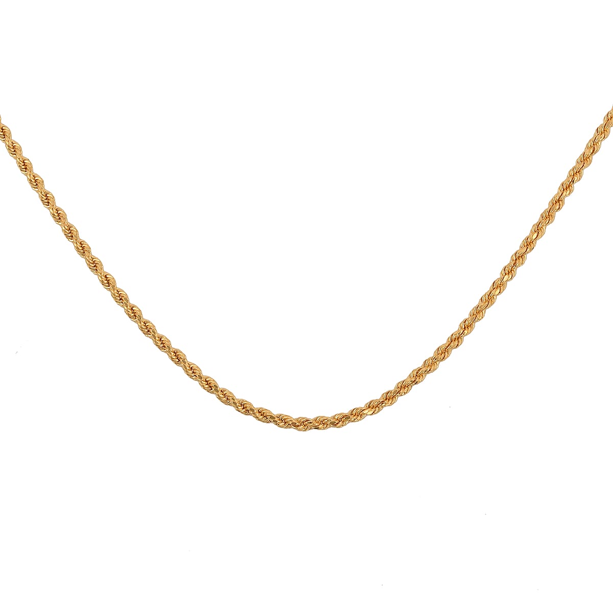 Doorbuster JCK Closeout 22K Yellow Gold 2.35mm Rope Necklace 20 Inches 7.60 Grams image number 4