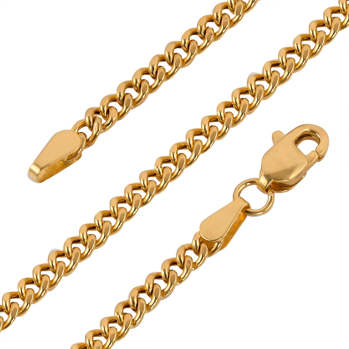 JCK Closeout 22K Yellow Gold 2.35mm Miami Cuban Chain Necklace 20 Inches 7 Grams image number 3