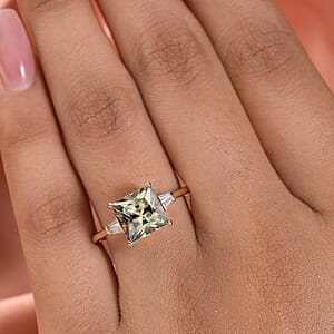 Luxoro 14K Yellow Gold AAA Turkizite and G-H I3 Diamond Ring (Size 8.0) 3.20 ctw